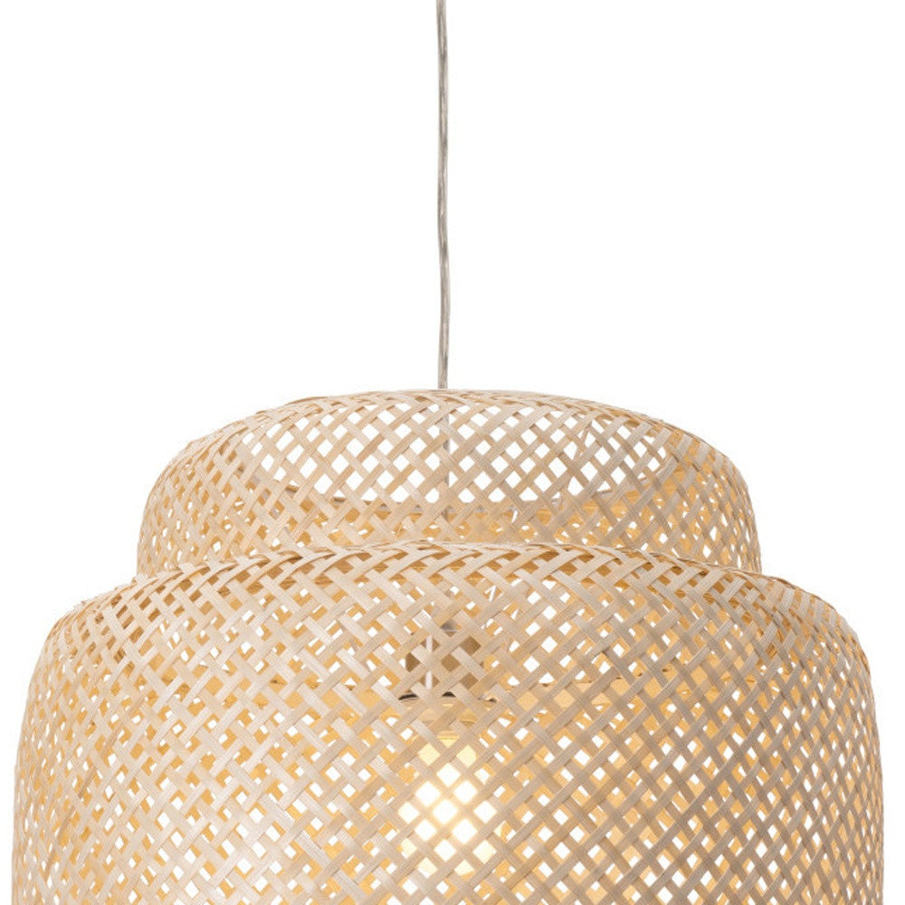 Natural Boho Weave Ceiling Lamp-8