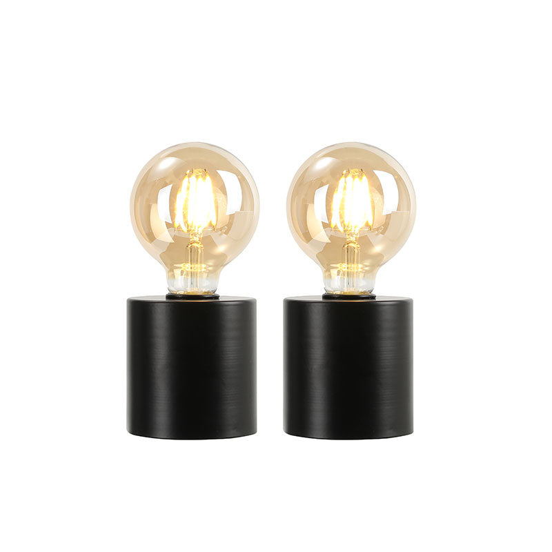 7" Tall Black Battery Powered Table Lamp(Set of 2)-3