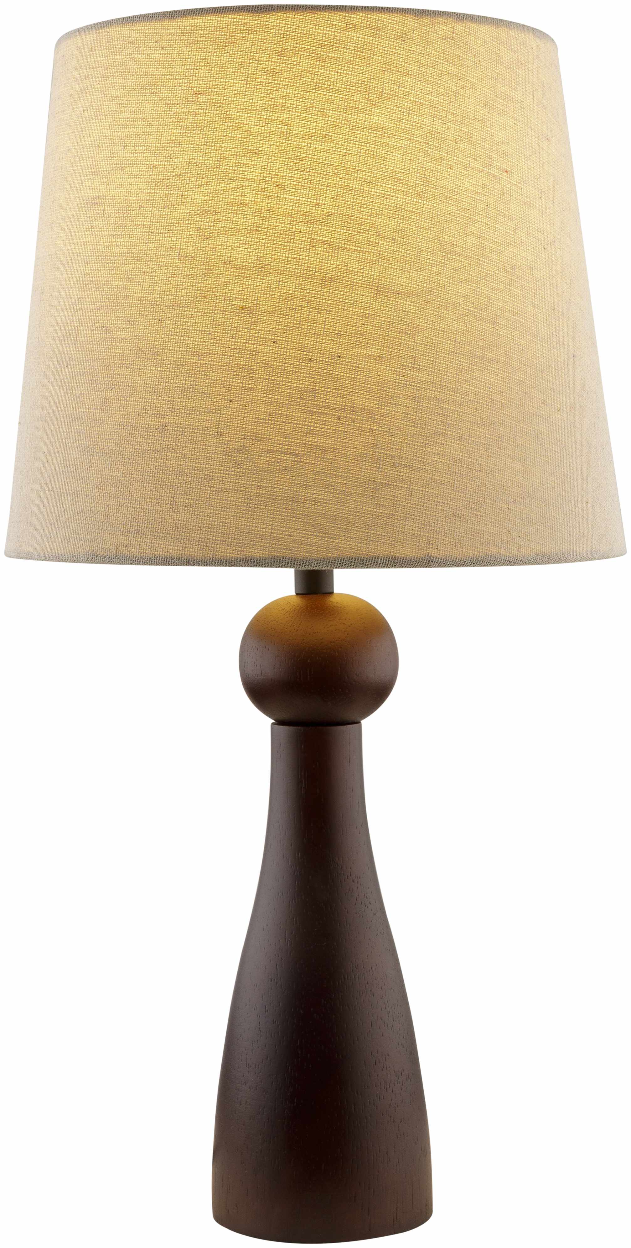 Villamejil Dark Brown Wood Table Lamp-1