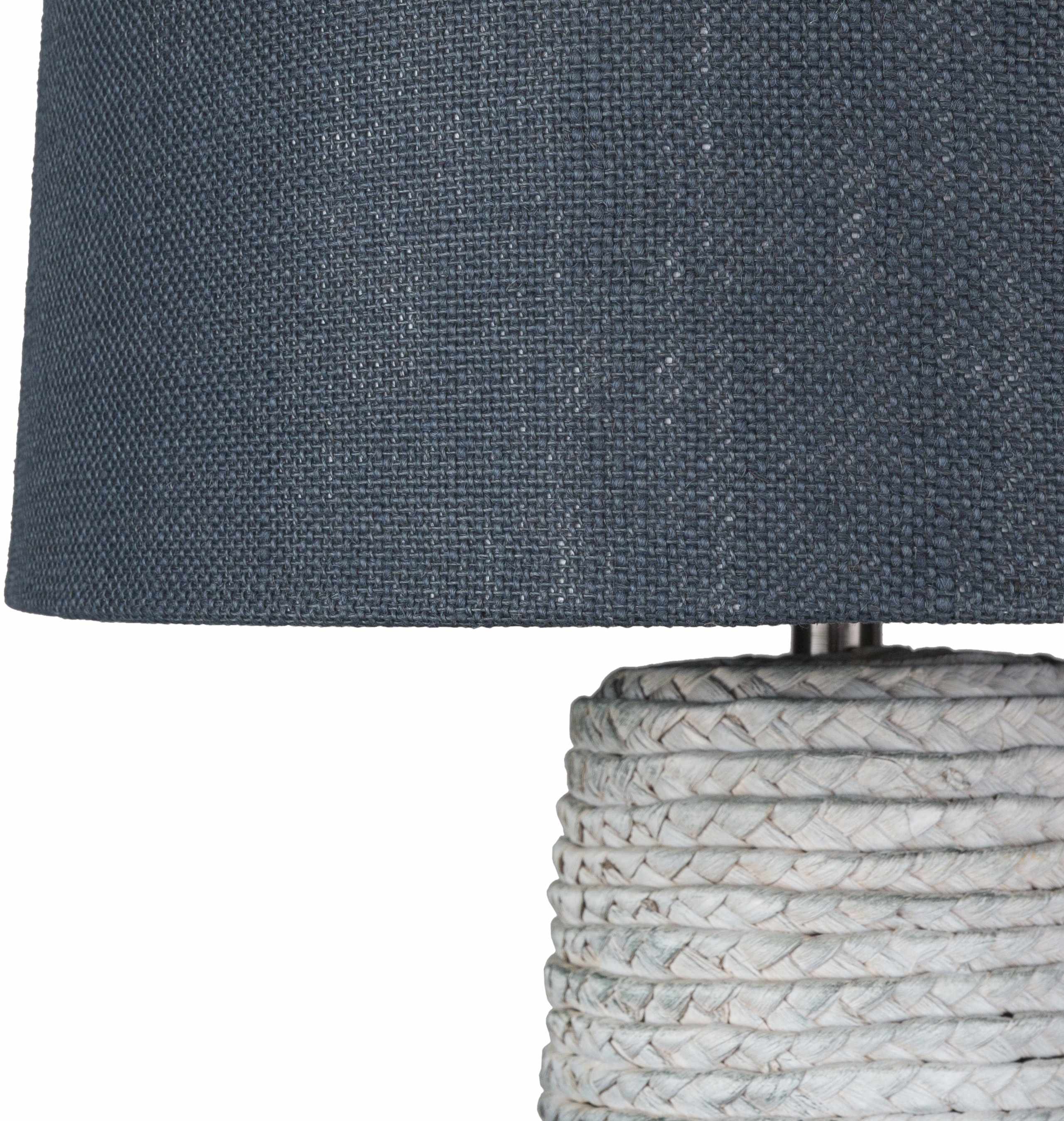 Dingras Pale Blue Jute Table Lamp-3