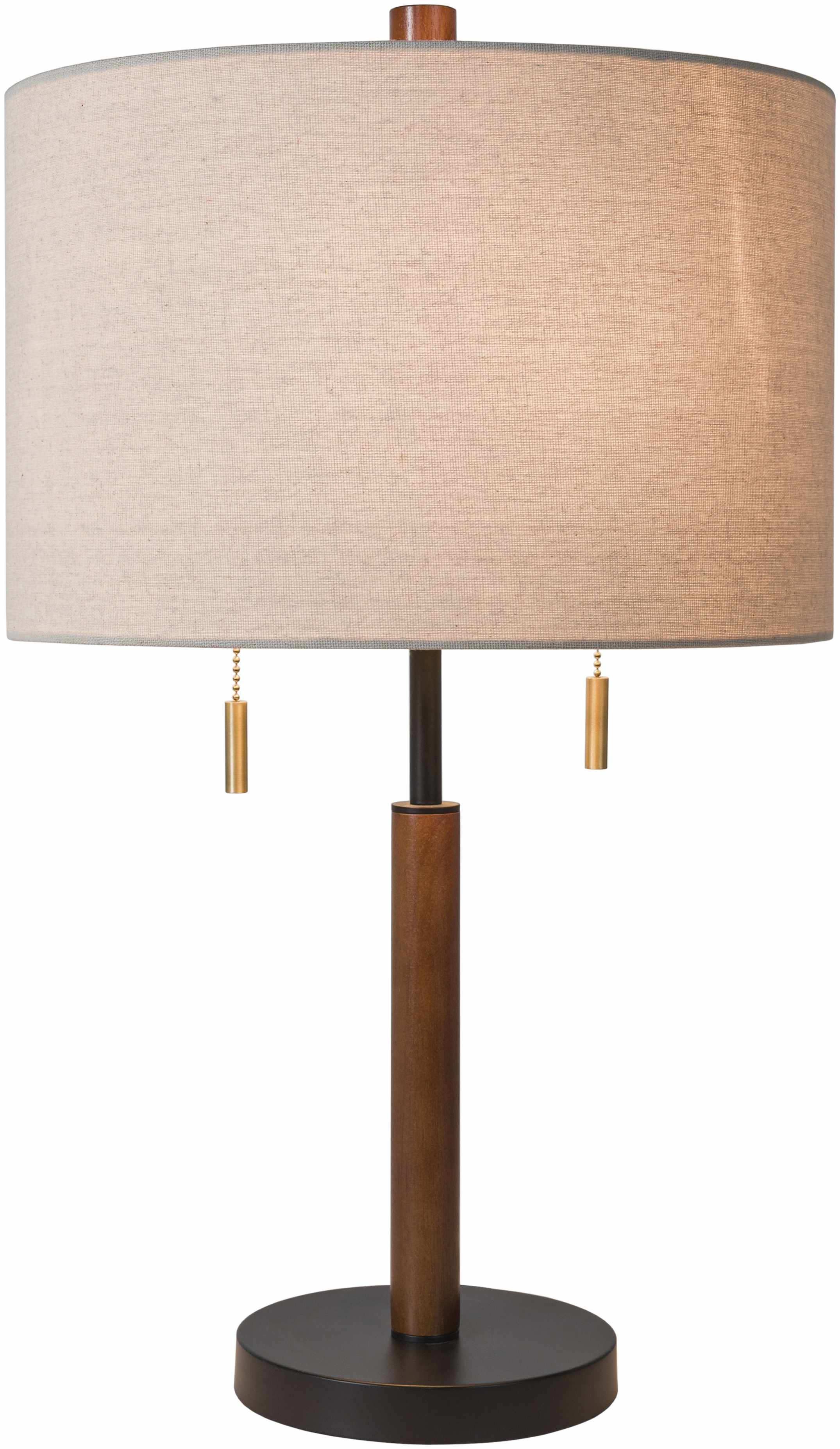 Camprodon White & Beige Contemporary Table Lamp-1
