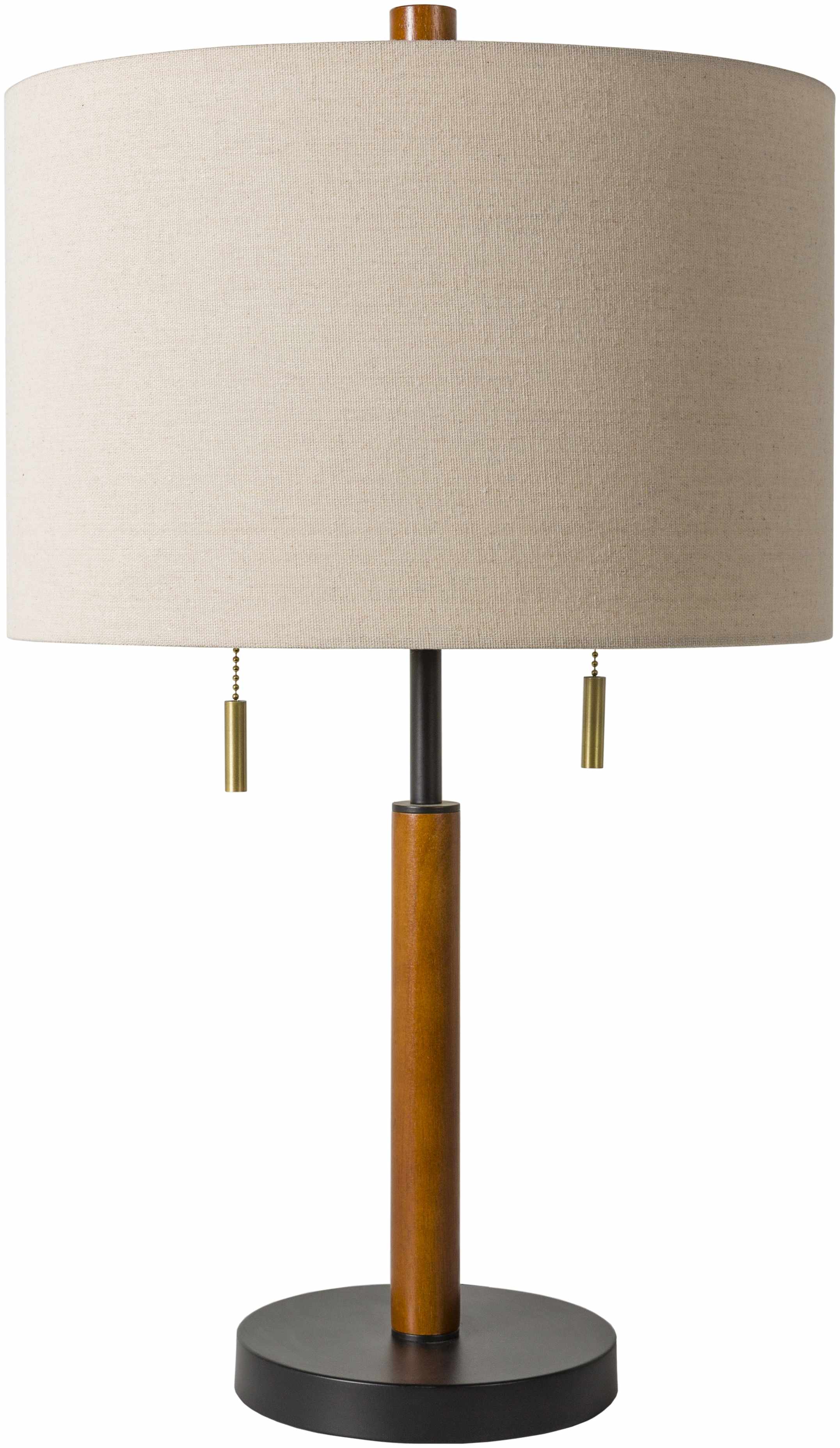 Camprodon White & Beige Contemporary Table Lamp-0