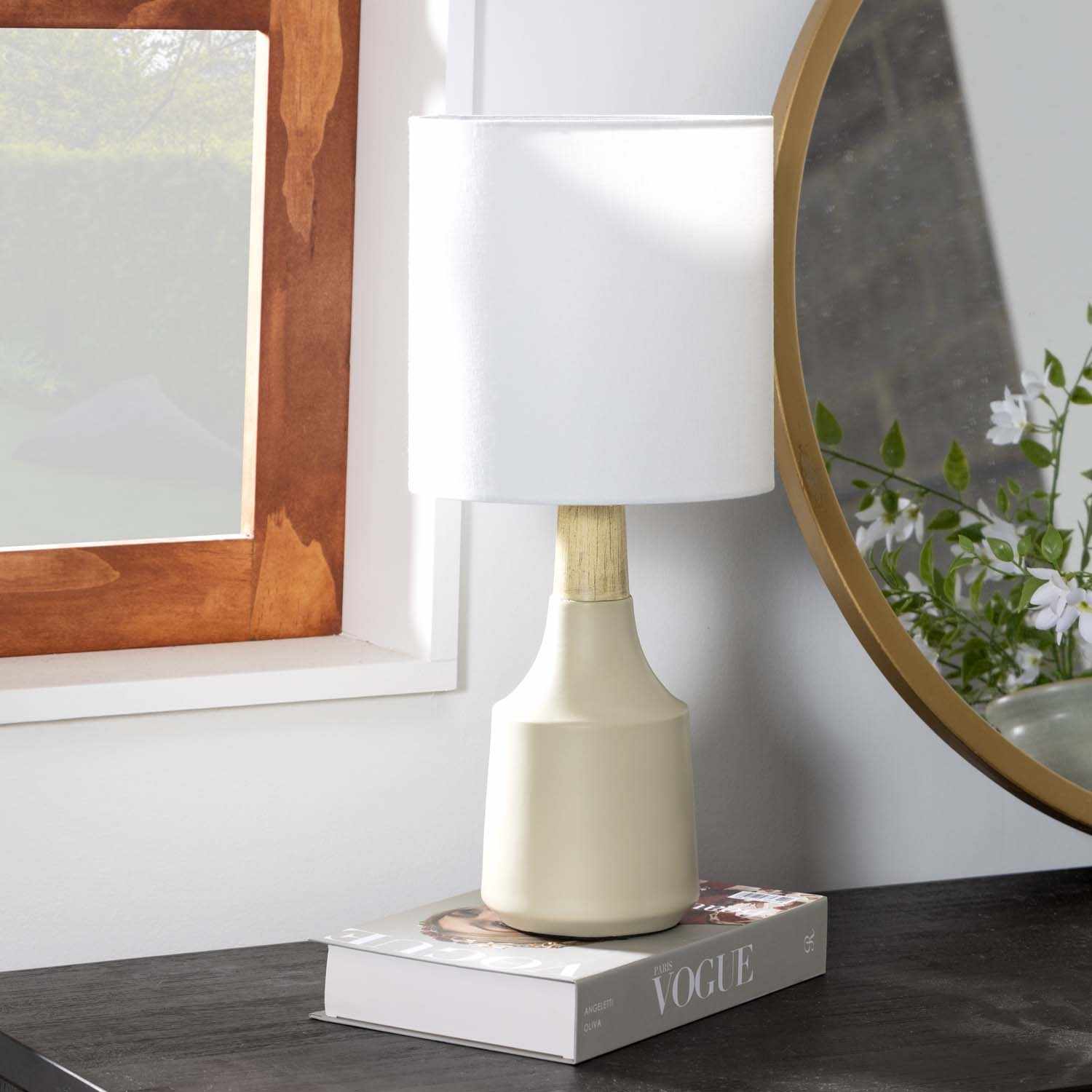 Gattaran Ivory & White Table Lamp-0