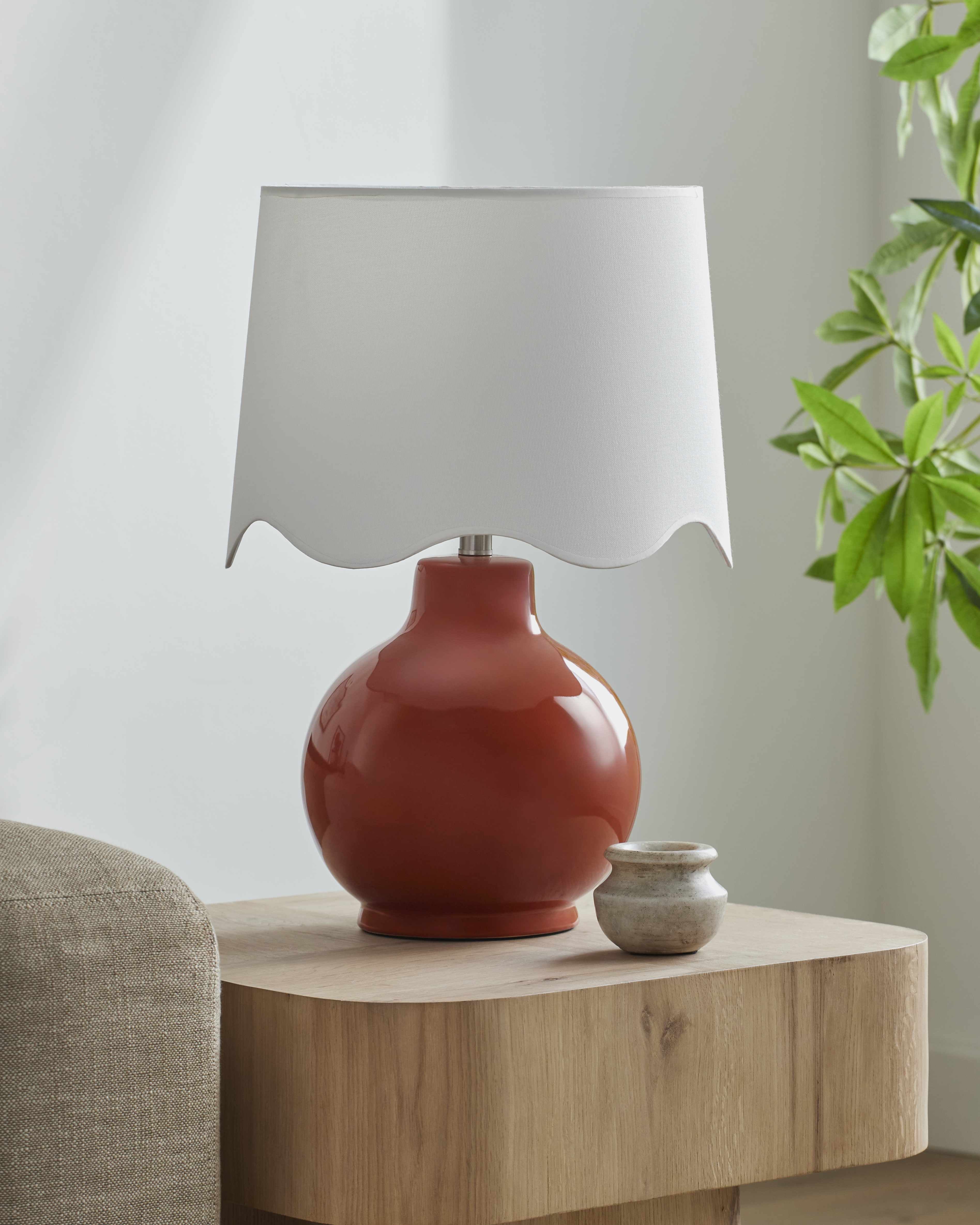 Pojezerje Red & White Table Lamp-2